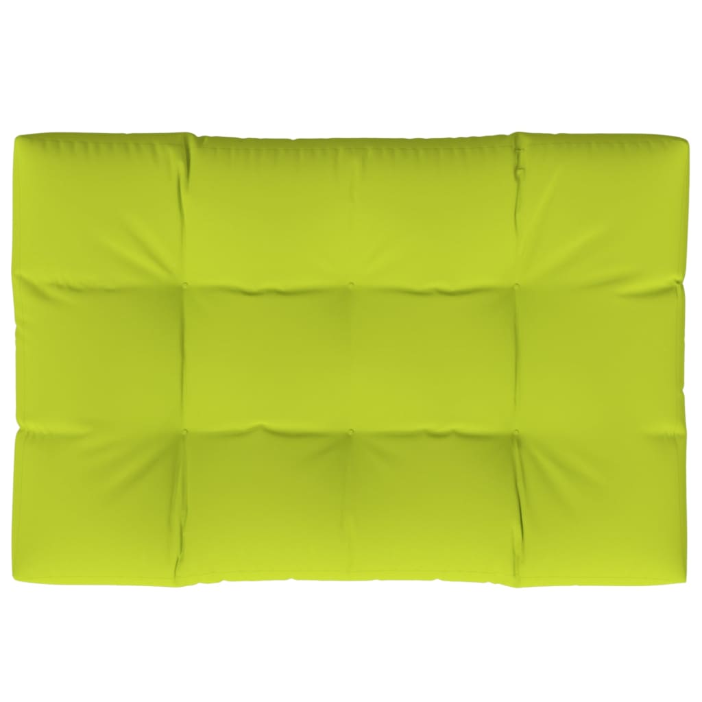 Cuscino per Pallet Verde Brillante 120x80x12 cm in Tessuto 360524