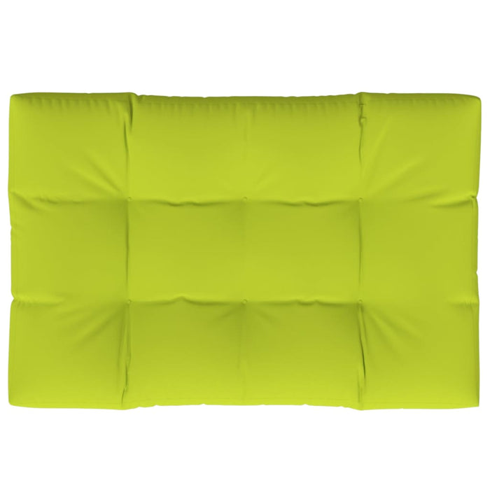 Cuscino per Pallet Verde Brillante 120x80x12 cm in Tessuto