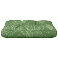 Cuscino per Pallet con Motivo a Foglie 50x40x12 cm in Tessuto
