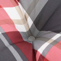 Cuscino per Pallet a Quadri Rossi 70x40x12 cm in Tessuto