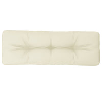 Cuscino per Pallet Crema 120x40x12 cm in Tessuto 360625