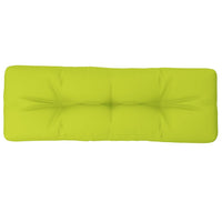 Cuscino per Pallet Verde Brillante 120x40x12 cm in Tessuto