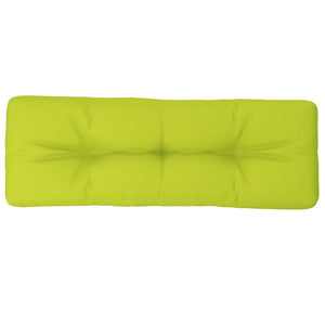Cuscino per Pallet Verde Brillante 120x40x12 cm in Tessuto