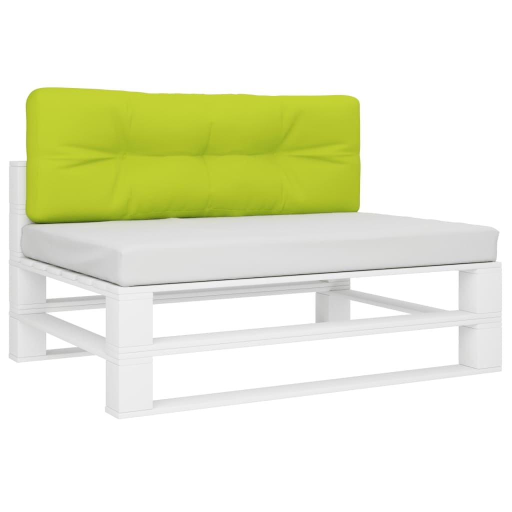 Cuscino per Pallet Verde Brillante 120x40x12 cm in Tessuto