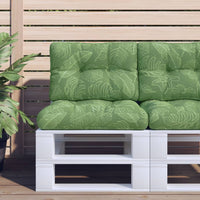 Cuscini per Pallet 2 pz Motivo a Foglie Tessuto 360686
