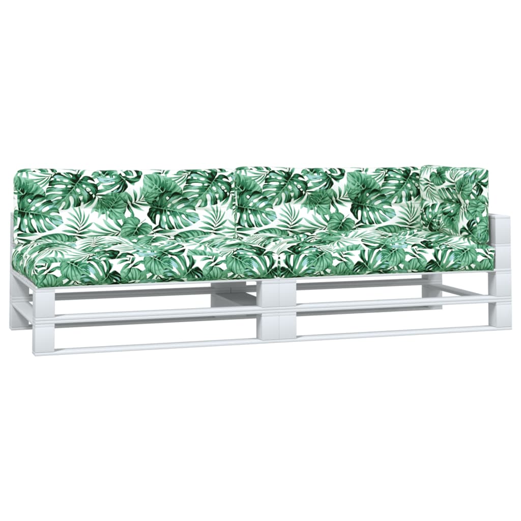 Cuscini per Pallet 5 pz Motivo a Foglie Tessuto 360789