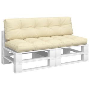 Cuscini per Pallet 2 pz Crema in Tessuto 360823