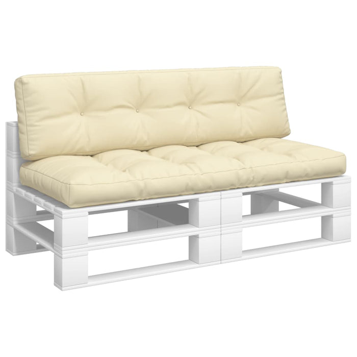 Cuscini per Pallet 2 pz Crema in Tessuto 360823