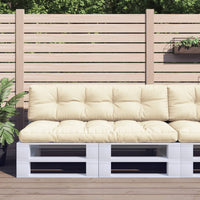 Cuscini per Pallet 2 pz Crema in Tessuto 360823