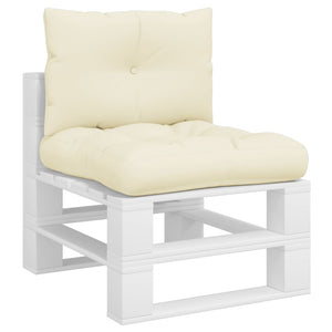 Cuscini per Pallet 2 pz Crema in Tessuto 360836