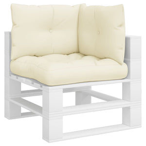 Cuscini per Pallet 3 pz Crema in Tessuto 360858