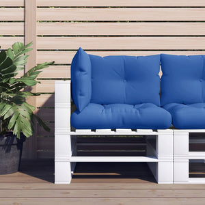 Cuscini per Pallet 3 pz Blu Reale in Tessuto 360866