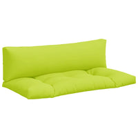 Cuscini per Divani in Pallet 2 pz Verde Intenso in Tessuto 360933