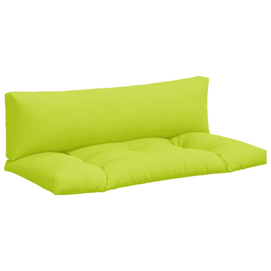 Cuscini per Divani in Pallet 2 pz Verde Intenso in Tessuto 360933