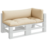 Cuscini per Pallet 3 pz Beige in Tessuto 360947