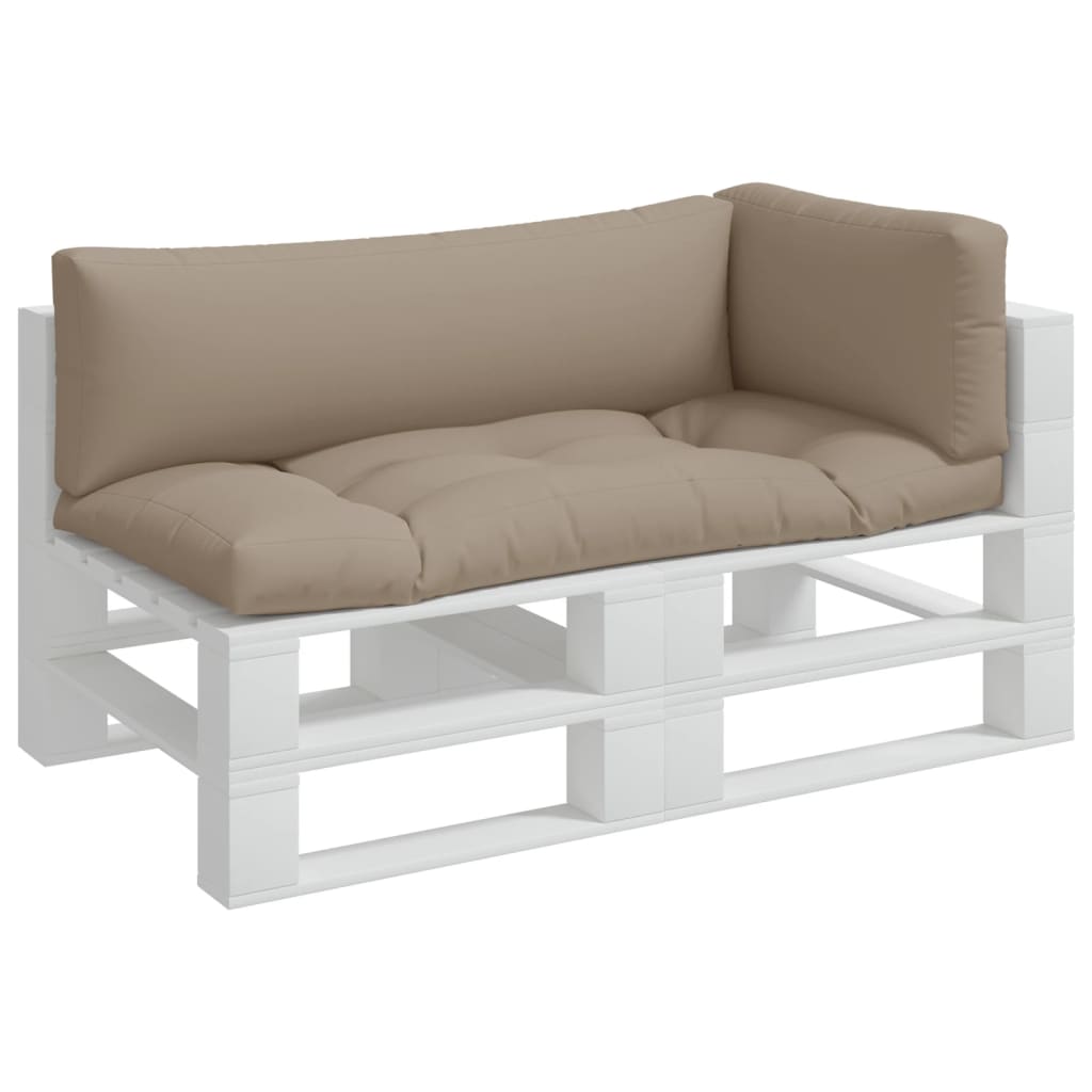 Cuscini per Pallet 3 pz Tortora in Tessuto 360952