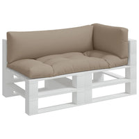 Cuscini per Pallet 3 pz Tortora in Tessuto 360952