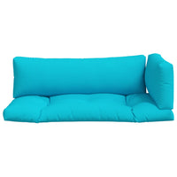 Cuscini per Pallet 3 pz Turchese in Tessuto Oxford 360965