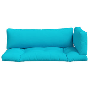 Cuscini per Pallet 3 pz Turchese in Tessuto Oxford 360965