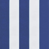 Cuscini per Sedia 2 pz Strisce Bianche e Blu 40x40x3 cm Tessuto 361011