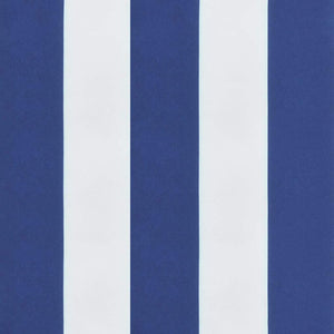 Cuscini per Sedia 2 pz Strisce Bianche e Blu 40x40x3 cm Tessuto 361011