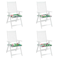 Cuscini per Sedia 4pz Multicolore 40x40x3 cm in Tessuto 361018