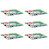 Cuscini per Sedia 6 pz Multicolore 40x40x3 cm in Tessuto 361019