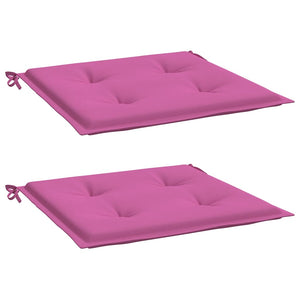 Cuscini per Sedia 2 pz Rosa 40x40x3 cm in Tessutocod mxl 94474