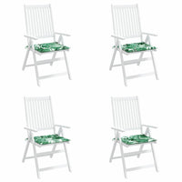 Cuscini per sedie 4 pcs Motivo Foglia 50 x 50 x 4 cm 361069