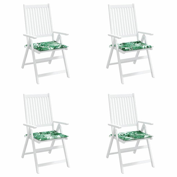Cuscini per sedie 4 pcs Motivo Foglia 50 x 50 x 4 cm 361069
