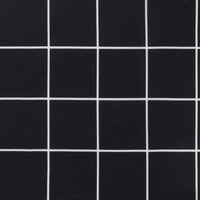 Cuscini per Sedia 4 pz Motivo a Quadri Nero 50x50x3cm Tessuto 361081