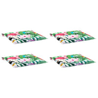 Cuscini per Sedia 4 pz Multicolore 50x50x3 cm in Tessutocod mxl 70477