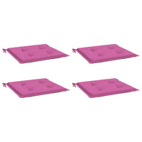 Cuscini per Sedia 4 pz Rosa 50x50x3 cm in Tessuto 361093