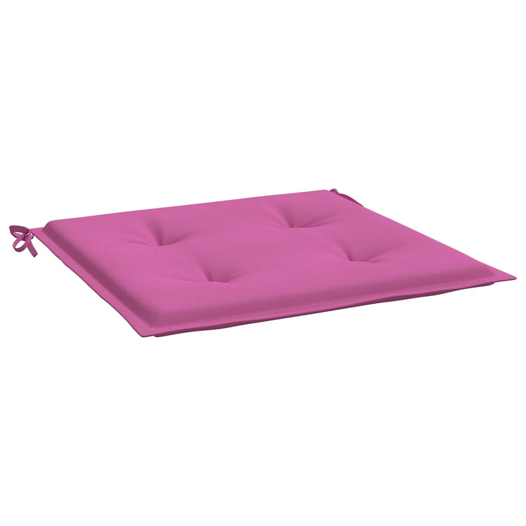 Cuscini per Sedia 4 pz Rosa 50x50x3 cm in Tessuto 361093