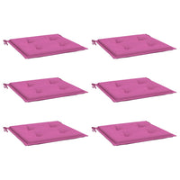 Cuscini per Sedia 6 pz Rosa 50x50x3 cm in Tessutocod mxl 118444