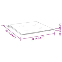 Cuscini per Sedia 6 pz Turchese 50x50x4 cm in Tessuto