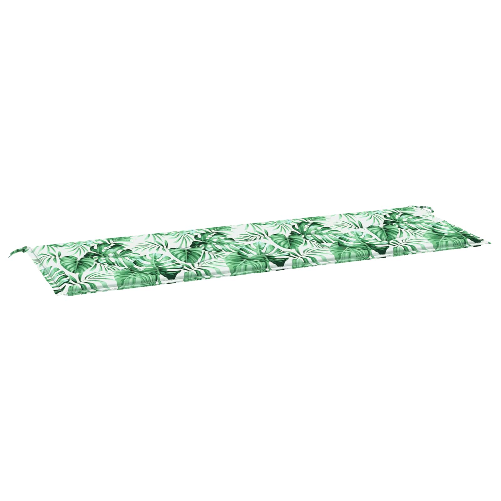 Cuscino per Panchina da Giardino Floreale Verde 150 x 50 x 4 cm 361154