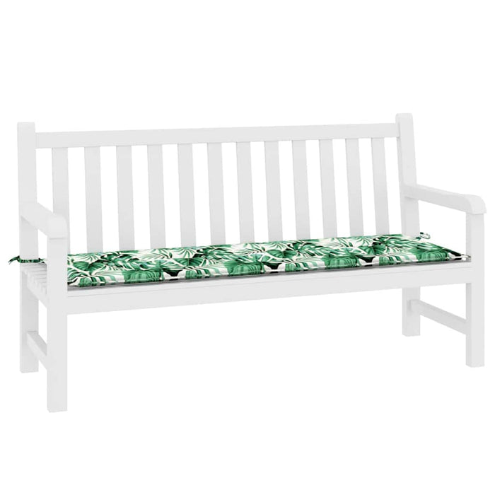 Cuscino per Panchina da Giardino Floreale Verde 150 x 50 x 4 cm 361154