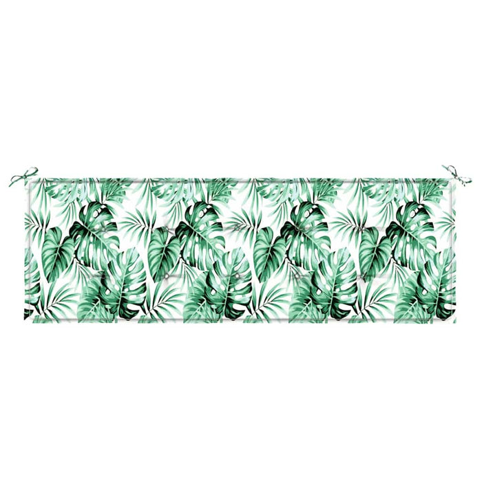 Cuscino per Panchina da Giardino Floreale Verde 150 x 50 x 4 cm 361154
