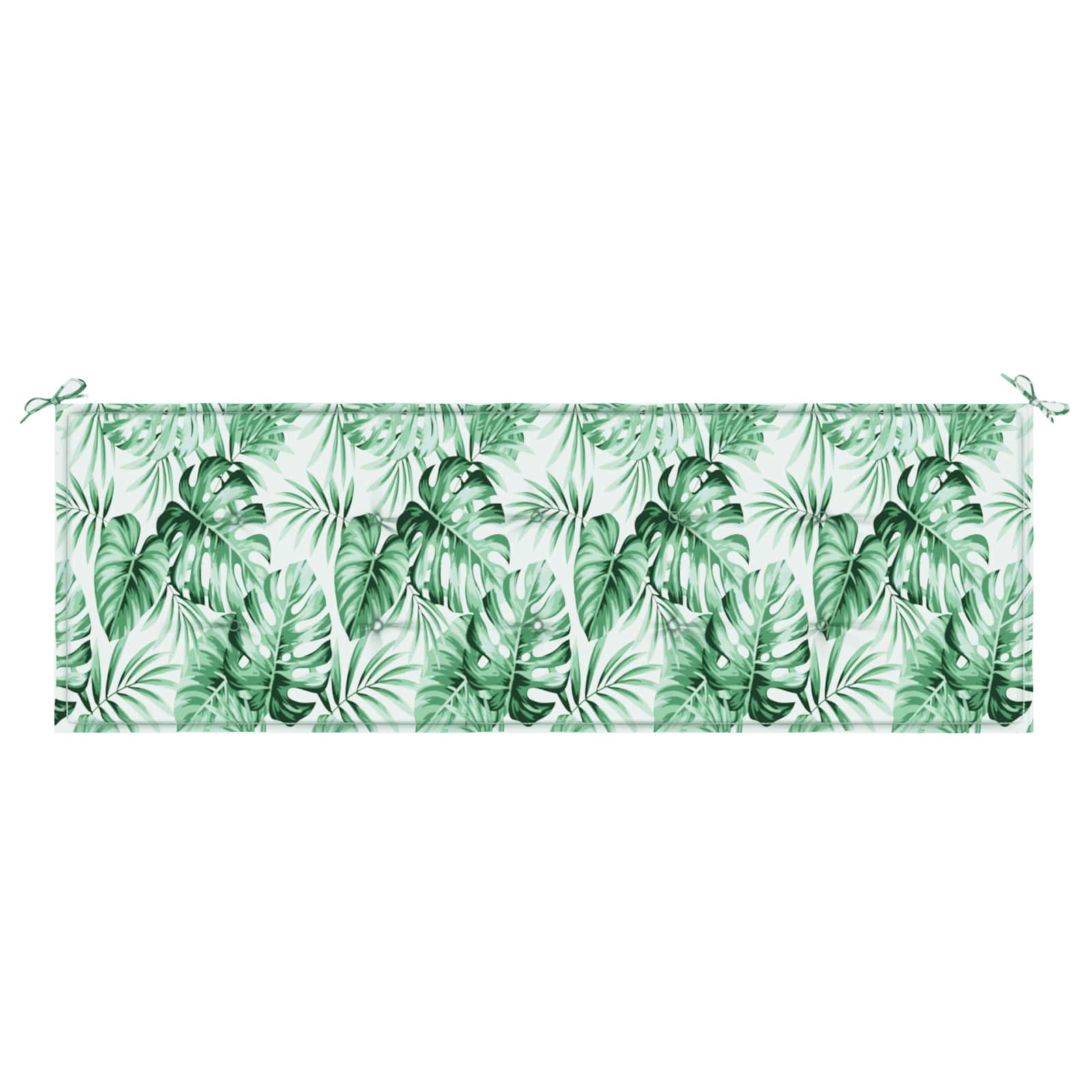 Cuscino per Panchina da Giardino Floreale Verde 150 x 50 x 4 cm 361154