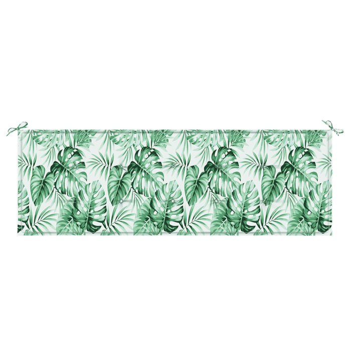 Cuscino per Panchina da Giardino Floreale Verde 150 x 50 x 4 cm 361154