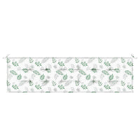Cuscino per Panchina da Giardino Bianco e verde 180 x 50 x 4 cm 361182