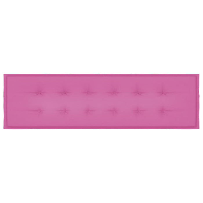 Cuscino per Panchina da Giardino Rosa 180 x 50 x 4 cm 361184