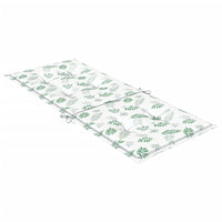 Cuscini per Sedia Schienale Alto 6 pz Motivo Foglie in Tessuto 361264