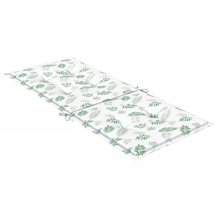 Cuscini per Sedia Schienale Alto 6 pz Motivo Foglie in Tessuto 361264