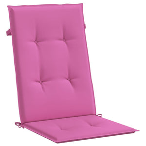 Cuscini per Sedie 2 pz Rosa 120x50x3 cm in Tessuto 361268