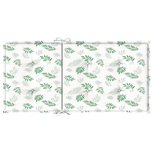 Cuscini per Sedia Schienale Basso 6 pz Motivo Foglie in Tessuto 361330