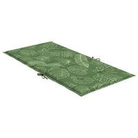 Cuscini per Sedia Schienale Basso 4 pz Motivo Foglie in Tessuto 361332