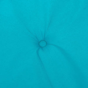 Cuscini per Sedia con Schienale Basso 6 pz Turchese in Tessuto 361339