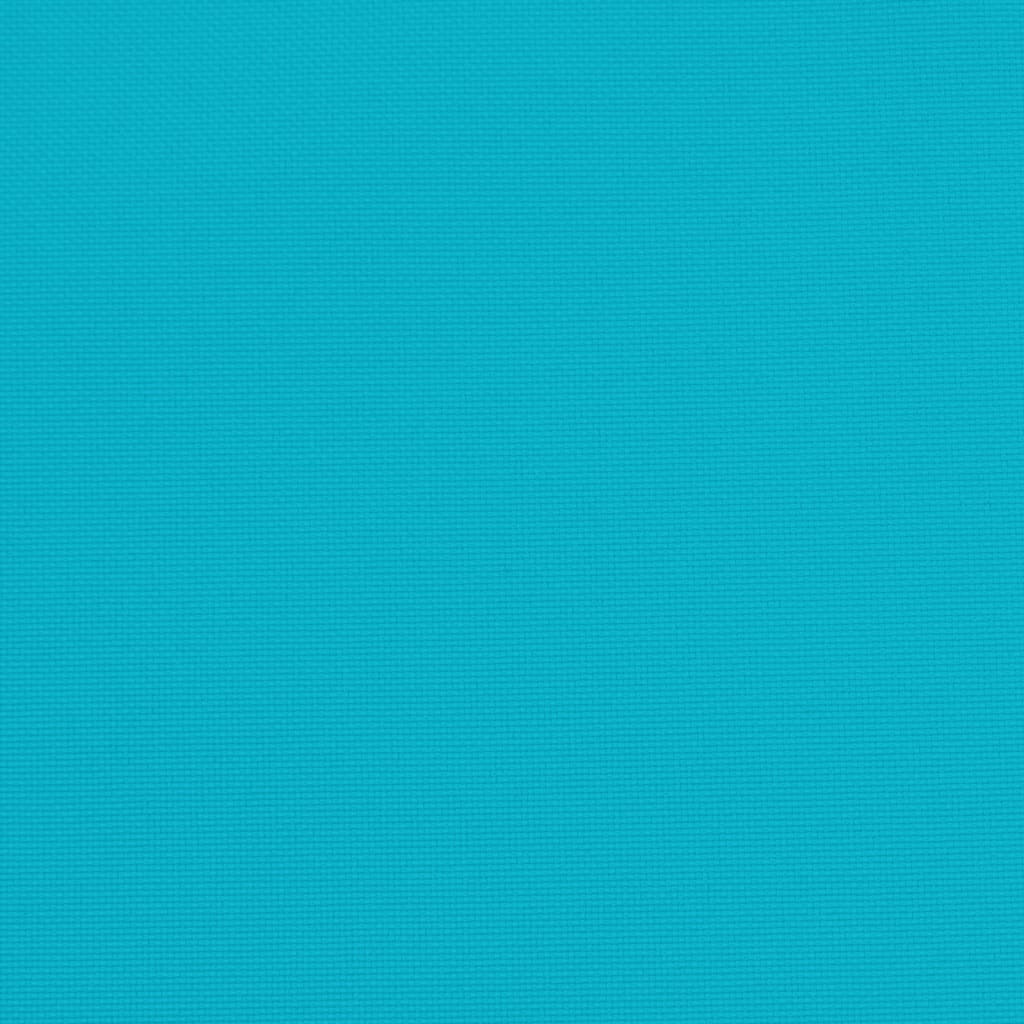 Cuscini per Sedia con Schienale Basso 6 pz Turchese in Tessuto 361339